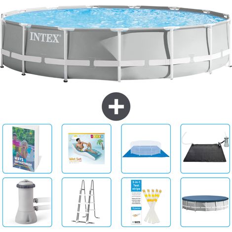 Prism Frame Pool Rund - 457x107 cm - 9-teilig S567