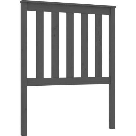 Maison Exclusive - Testiera per Letto Grigia 81x6x101 cm in Legno Massello di Pino