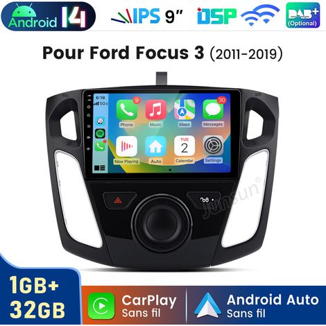 9 pouces Carplay Autoradio pour Ford Focus 3 2011-2019 Android 1+32GB JUNSUN (1/5)