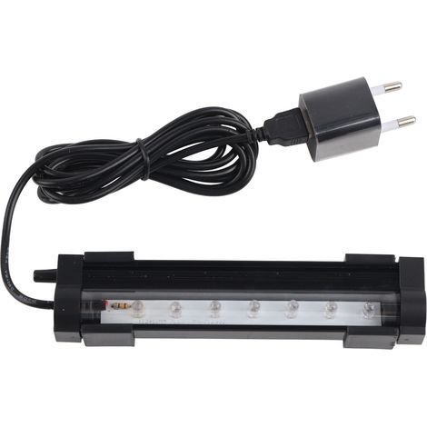 GARRYFIZH Barre lumineuse LED multicolore multifonctionnelle à bulles pour aquarium (DB-15)