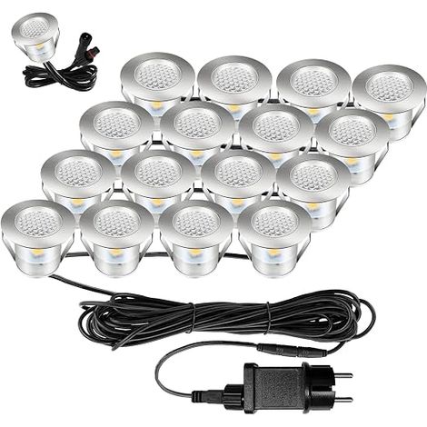 spot encastrable exterieur mini spot led IP67 spot escalier extérieur intérieur Pont en bois Piscine Terrasse en bois Jardin (1/5)