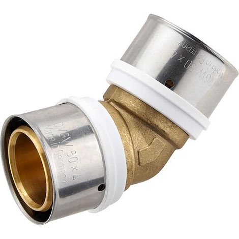 Pressfitting-Winkel 45° - 50 x 4,0 mm für MV-Rohr