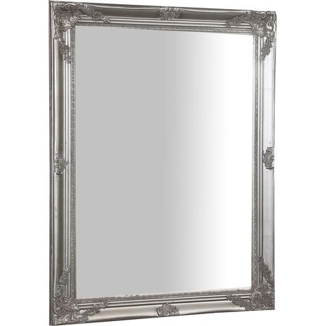 Vertical/horizontal antiqued silver finish W62xDP3xH82 cm sized Hanging Wall Mirror (1/4)