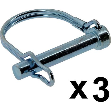 Set mit 3 Befestigungsstiften für Erdbohrer – Kompatibel mit GT Garden und anderen Marken – Durchmesser 8 mm, Länge 45 mm (1/2)