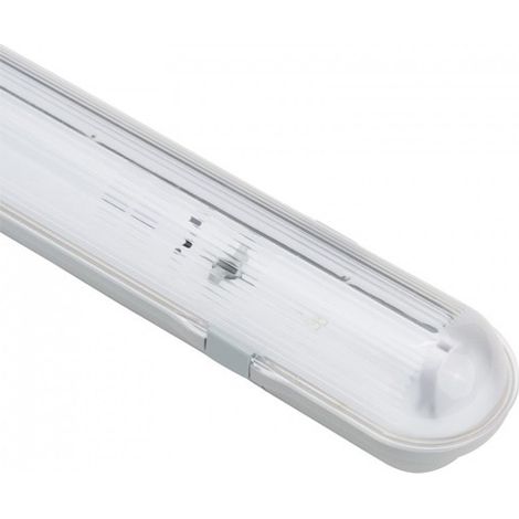 IluminaShop - Pantalla Estanca para un tubo LED 1200 mm (Conexion 1 Lateral) (1/3)