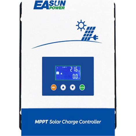 Contrôleur solaire 80A 12 volts/24 volts/36 volts/48 volts, Identification automatique de la tension de la batterie, chargeur solaire, régulateur solaire à affichage LCD (1/5)