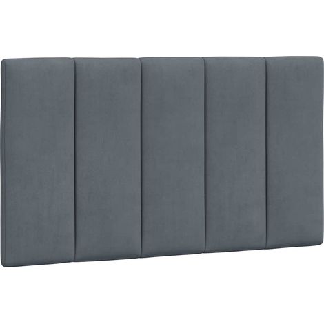 Maison Exclusive - Cuscino Testiera Hanko Grigio Scuro 90 cm in Velluto (1/5)