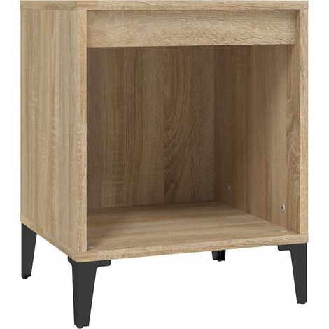 Maison Exclusive - Mesita de noche roble Sonoma 40x35x50 cm (1/5)