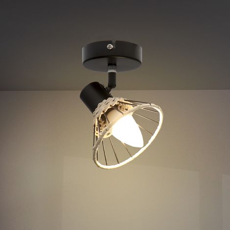 IluminaShop - Lampara de Techo Serie Door 1 Focos E14 IP20 (1/3)