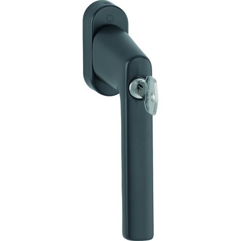 HOPPE® Fenstergriff abschließbar Hamburg 0700LS/U26 100NM, mit Schrauben, Aluminium, 11950602
