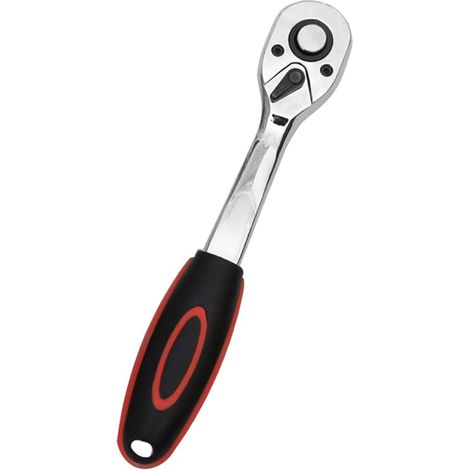 Clé à Cliquet, Cle a Douille a Cliquet, clé à Cliquets Réversible, 1/4" Clés à Douille à 72 Dents, Clés à cliquet à Dégagement Rapide, Cliquets D'entraînement, pour la Réparation Automobile de Meubles (1/5)
