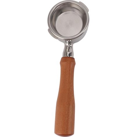 Porte-filtre sans fond de 58 mm avec 2 oreilles, en bois massif, pour machines à café GAGGIA, BABY et CLASSIC E. Entièrement en bois rouge, résistant aux acides. (1/5)