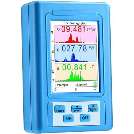 Meter Electromagnetic Field Radiation Detector BR-9A LCD Display Tester Counter EMF Meters