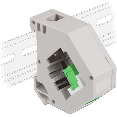 Delock Adaptador de carril DIN con Keystone SC Simplex hembra a SC Simplex hembra