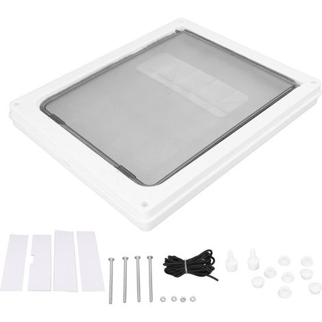 Porte automatique pour chat avec fermeture contrôlée en ABS blanc, pour passage chat et chien (1/5)