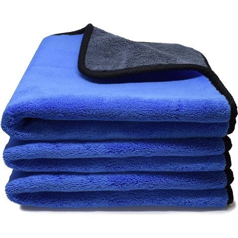 Chiffon Microfibre Voiture, Absorbant Chiffons de Polissage,Doux Microfibres Serviette, pour Voitures et Motos(30X30CM) (1/5)