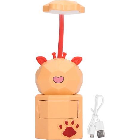 Lampe lecture col cygne – charge USB – orange – lampe nuit – chambre à coucher (1/5)