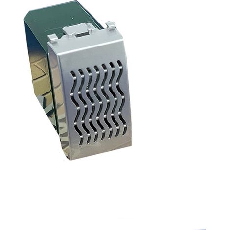 Ronzatore compatibile con vimar plana per placca 3 moduli suoneria avvisatore acustico allarme silver (1/3)