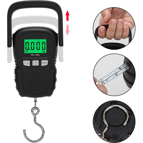 Balance électronique pour grue avec règle, balance électronique portable rechargeable par USB (1/5)