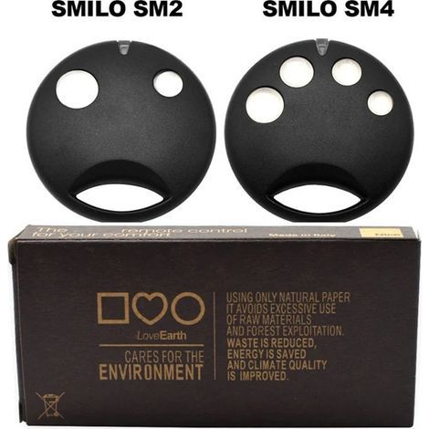 Télécommandes Universelles Compatibles CAME TOP432NA 433.92 MHz Rolling Code DOORHAN NICE – Émetteurs Sans Fil pour Garage et Portail 2 Pièces, Noir (1/4)