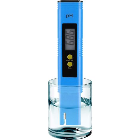 Stylo testeur pH numérique, précalibré, haute précision ±0.01, plage 0-14 pH, format poche pour eau potable piscine aquarium hydroponie, Bleu (1/5)