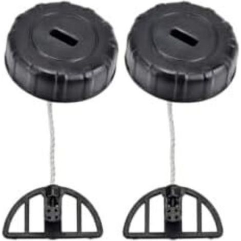 2 tapas para tanques de combustible y aceite de motosierra, repuestos para motosierras, accesorios para desbrozadoras y cortadoras de césped, junta confiable para desbrozadoras (1/5)