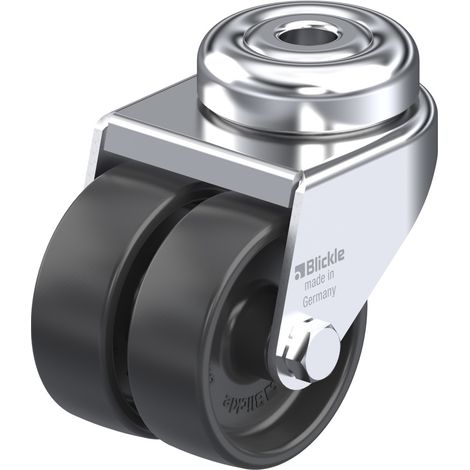 Blickle 106724 LMDA-POA 50G Doppel-Lenkrolle Rad-Durchmesser: 50 mm Tragfähigkeit (max.): 80 kg 1 St