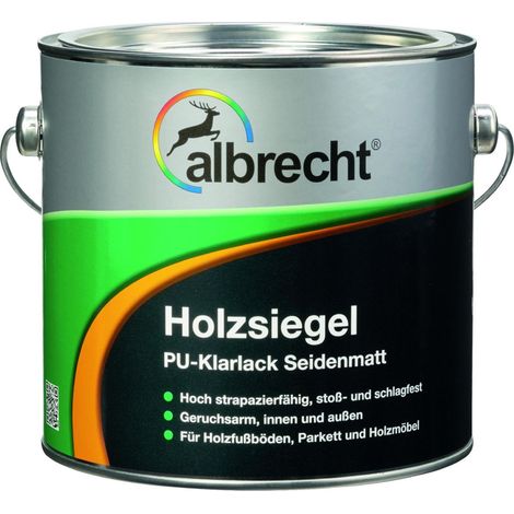 Albrecht Holzsiegel PU 2,5 l farblos seidenmatt Holzversiegelung Holzschutz