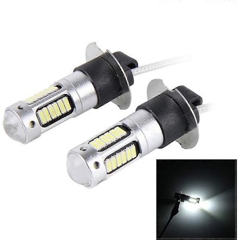 Phares LED automobiles, lot de 2 unités, réf. SMD-4014, 12V, 10W, 30 SMD, pour feux antibrouillard.-AquaForge (1/5)