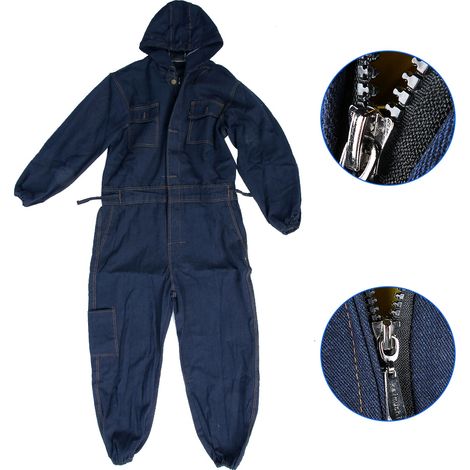 Combinaison en denim pour soudeur électrique, vêtements de travail pour réparateur automobile (170) (1/5)