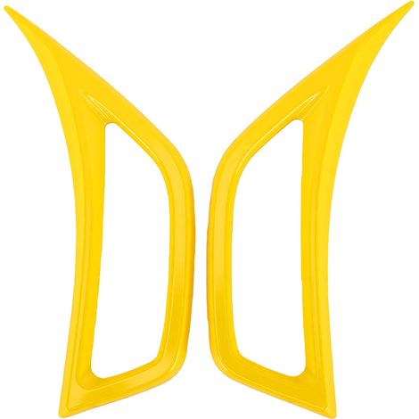 Garniture ventilation latérale voiture remplacement, 2 pièces pour Jeep Wrangler 18-24, garde-boue sportif, couverture air jaune (1/5)
