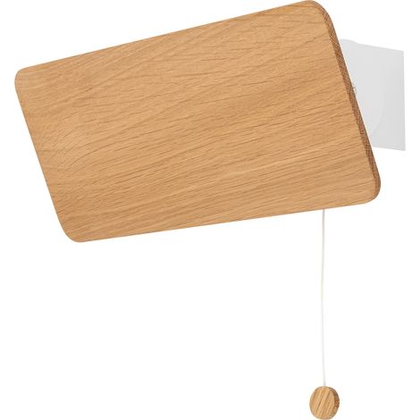 Applique murale Nowodvorski Oslo bois chêne E14 blanc (1/5)