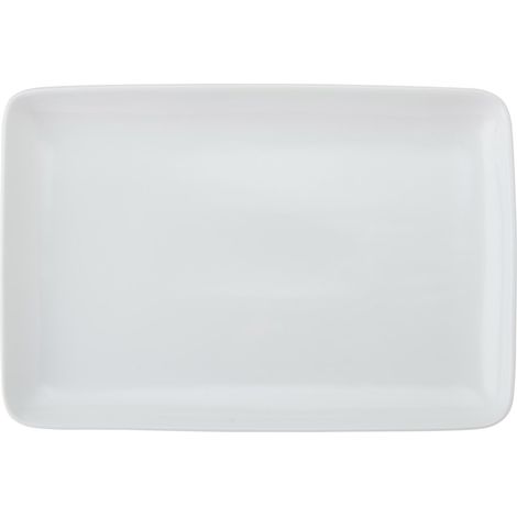 Mikasa Kreide Porzellan rechteckiges Serviertablett de, 33 x 22 x 2,5 cm, im Karton