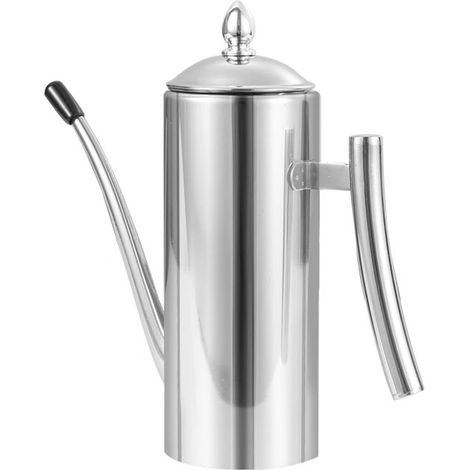 Oil Dispenser 304 Stainless Steel Leakage Proof Dustproof Long Nozzle Oil Bottle for Kitchen Soy Sauce Vinegar 700ml (1/5)