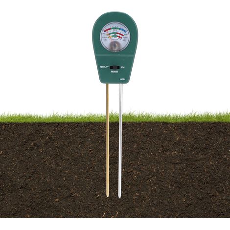 LY101 Testeur de sol pour sols horticoles : engrais, azote, phosphore, potassium, pH, teneur en nutriments, humidité et hygromètre (1/5)