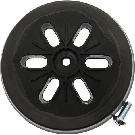 Plateau de ponçage pour ponceuse excentrique Bosch GEX 150 AC, PEX 15 AE, GEX 150 Turbo 150 mm avec vis