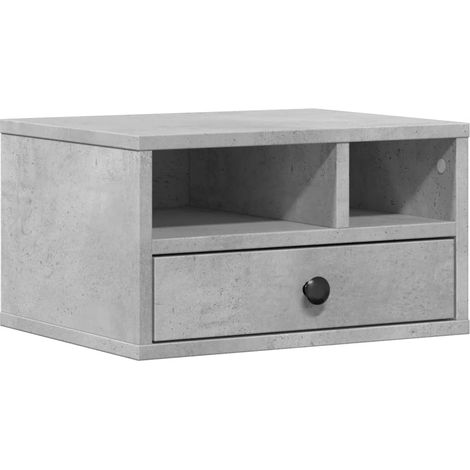 Maison Exclusive - Soporte impresora madera ingeniería gris hormi