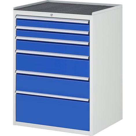 Rau Schubladenschrank m. Anti-Rutsch-Matte 6 Schubl.-XL 2x90 1x120 2x180 1x270mm (1/5)