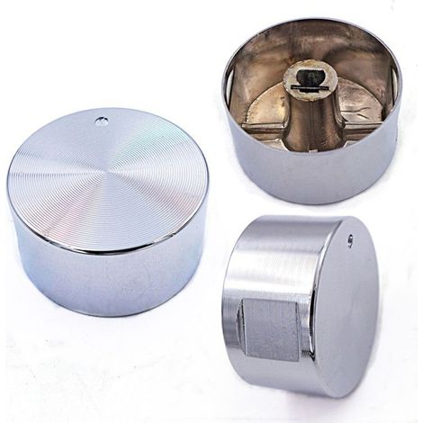4 boutons de cuisinière à gaz en acier inoxydable pour une commande facile (1/5)