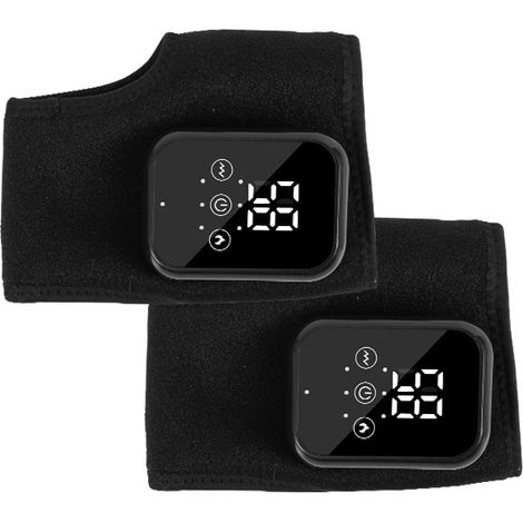Appareil de massage des pieds 3 en 1, portable et rechargeable par USB, avec 3 modes et 5 niveaux de chaleur, pour des jambes soulagées et revitalisées (noir).-AquaForge (1/5)