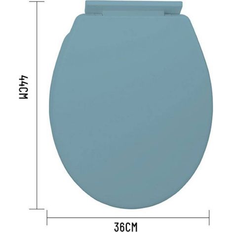 Kaela - Copriwater Universale In Plastica Super Resistente 44x36cm Colore Azzurro 59104 -