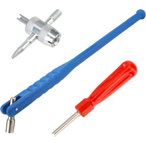 Extractor de válvulas de coche de 3 piezas, kit de herramientas para reparación de válvulas de neumáticos de coche, extractor de núcleos de válvulas para reemplazo de válvulas de coche (1/5)