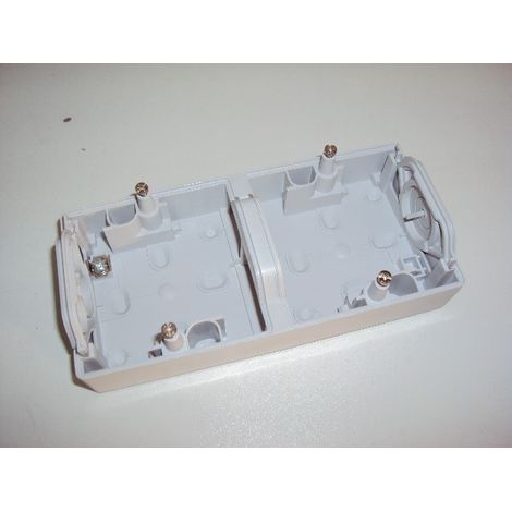 Boitier double gris verticale pour appareillage étanche composable saillie MUREVA SAREL ENN37912