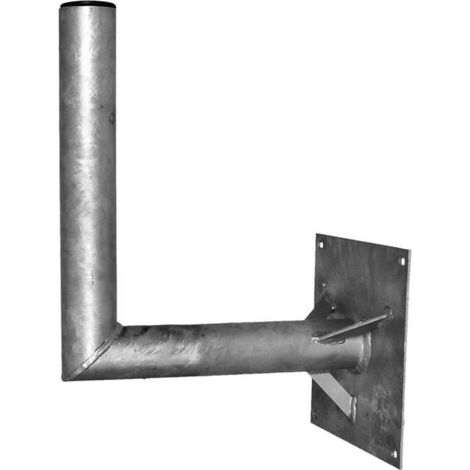Support mural SAT acier A.S. SAT 26050 Distance au mur: 50 cm Adapté pour taille de parabole: Ø jusqu'à 150 cm argent