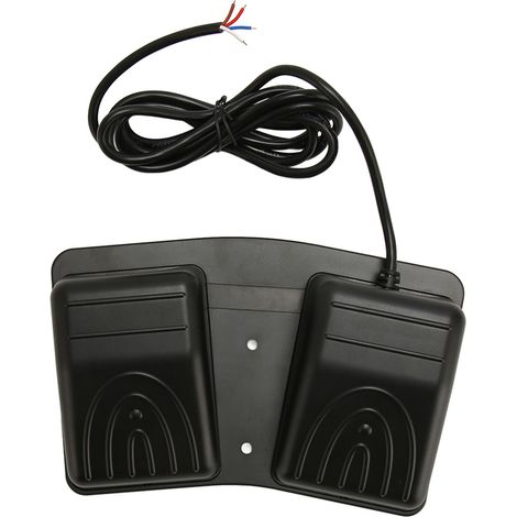 Interrupteur à Pédale Double Puissant 16A 250V AC avec Verrouillage Automatique pour Équipements Industriels (1/5)