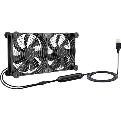 Ventilateur de refroidissement USB réglable 120 mm silencieux 3 (1/5)