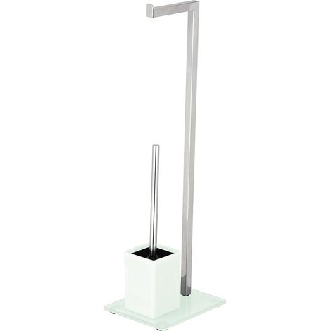 King Home MULTIFUNKTIONSPLANER Stahl, Sockel aus weißem gehärtetem Glas 22x18x70,5h cm (1/4)