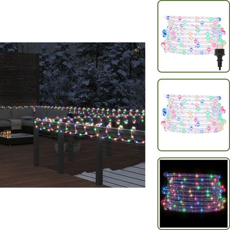 Cordon lumineux avec 240 LED Multicolore 10 m PVC - Guirlande Lumineuse - Éclairage Festif - Décoration Noel - Lumière Led - Multicolores (1/5)