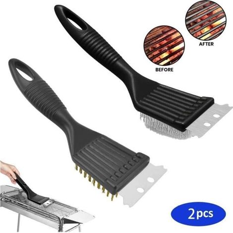 BBQ Brush, Electric BBQ Cleaning Brush, Grill Brush + Scraper, for BBQ, Stains, Charcoal Grill, Gas Grills (1/4)
