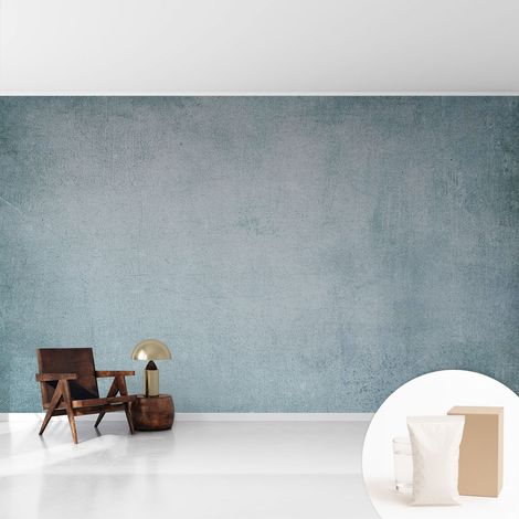 Papier peint avec colle pour décoration moderne de salon chambre à coucher cuisine et bureau Facile Béton gris 416x254 cm (1/5)
